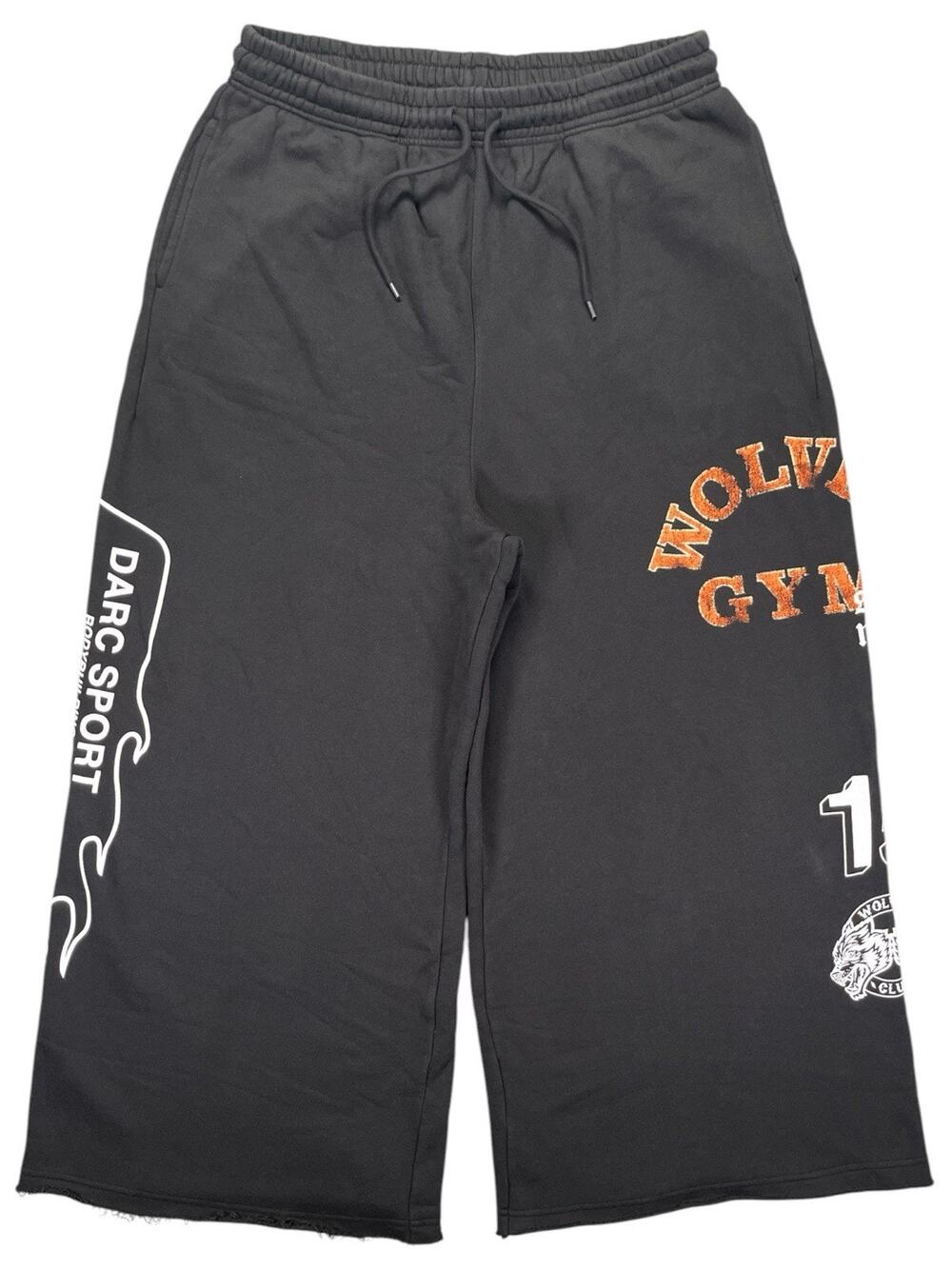 Darc Sport Wolves Gym Sweatpants Men’s L Oversized Heavyweight Big Leg 499/1000
